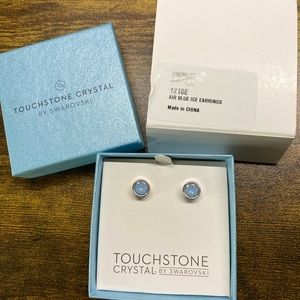 Touchstone Crystal Air Blue Ice Earrings